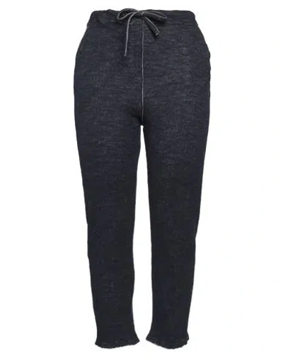 Haben Woman Pants Midnight Blue Size Xxl Cotton, Wool, Polyester In Black