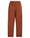 Haben Woman Pants Tan Size L Cotton, Elastane In Brown