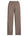 Haben Woman Pants Taupe Size L Cotton, Elastane In Gray