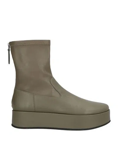 Habille Habillé Woman Ankle Boots Military Green Size 7 Textile Fibers