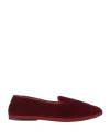 Habille Habillé Woman Loafers Burgundy Size 11 Textile Fibers