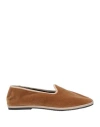Habille Habillé Woman Loafers Camel Size 6 Textile Fibers In Beige