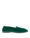 Habille Habillé Woman Loafers Emerald Green Size 8 Textile Fibers