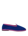 Habille Habillé Woman Loafers Fuchsia Size 8 Textile Fibers In Blue