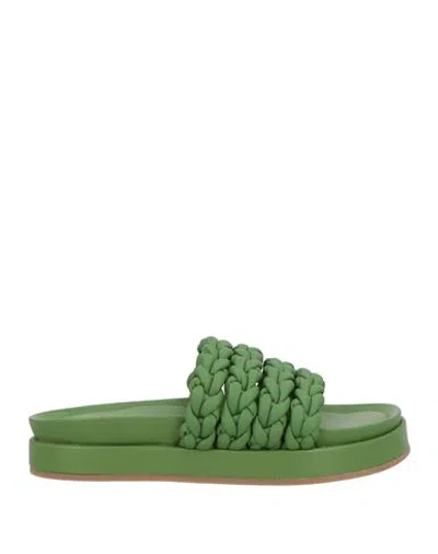 Habille Habillé Woman Sandals Green Size 6 Synthetisches Material