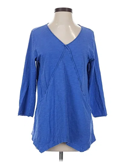 Pre-owned Habitat 3/4 Sleeve T-shirt In Blue