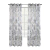 Habitat Alba Grommet Top Sheer Single Curtain Panel In Gray