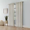 Habitat Ashcroft Grommet Top Light-filtering Single Curtain Panel In Sand