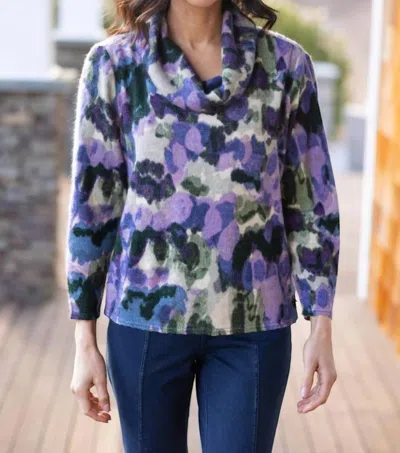 Habitat Aspen Cowl Sweater In Midnight Purple In Blue