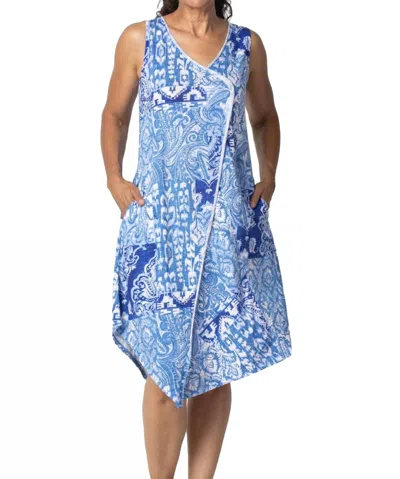 HABITAT ASYMMETRICAL TANK DRESS IN DENIM