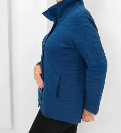 Habitat Button Front Jacket In Baltic In Blue