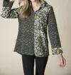 Habitat Button Up Shirt Top In Olive In Green