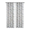 Habitat Camila Grommet Top Light-filtering Single Curtain Panel In Blue