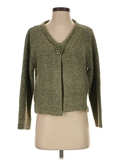 Pre-owned Habitat Cardigan Sweater In Green
