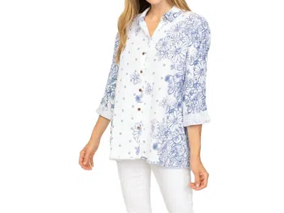 Habitat Chathan Floral Shirt In Twilight In Multi