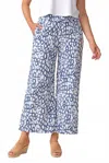Habitat Linen Circle Easy Flood Pant In Blue In White