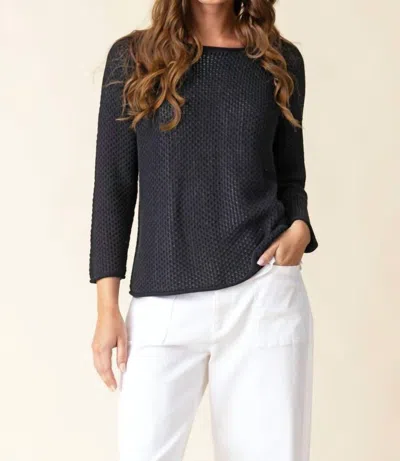 Habitat Coastal Crochet Sweater In Black