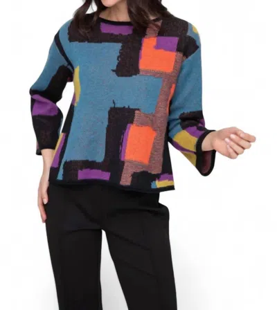 Habitat Collage Swing Pullover Sweater In Multicolor