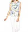 Habitat Combed Cotton Floral Swing Cowl In Cornflower In Multi