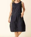 Habitat Cool Tech Bubble Dress In Black In Multi