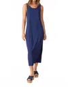Habitat Core Travel Knit Everything Midi Dress In Navy In Blue