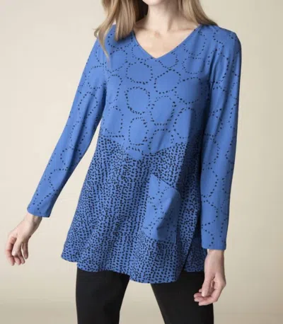 Habitat Core Travel Mid-town Seamed Tunic In Cobalt In Blue