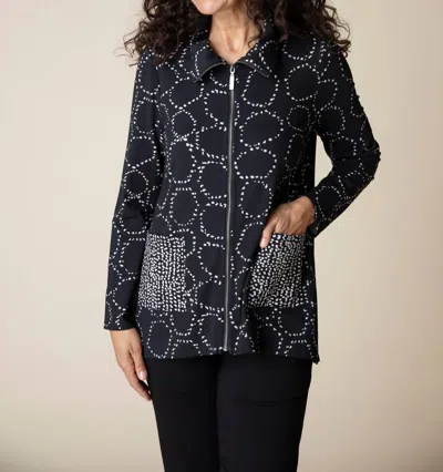 Habitat Core Travel Mid-town Zip Jacket In Black