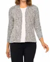 Habitat Core Travel Shirred Vack Open Front Jacket In Navy In Multi