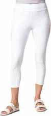 Habitat Cotton Knit Capri In White In White
