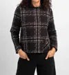 Habitat Cotton Lux Speckle Knit Pullover Style In Plaid In Black