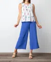 Habitat Cotton Pebble Boat Neck Tank Top In Cocktail In Multi