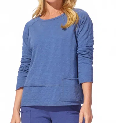 Habitat Cotton Slub Pocket Pullover In Blue