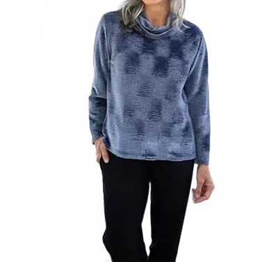 Habitat Cowl Neck Wavy Top In Navy In Blue