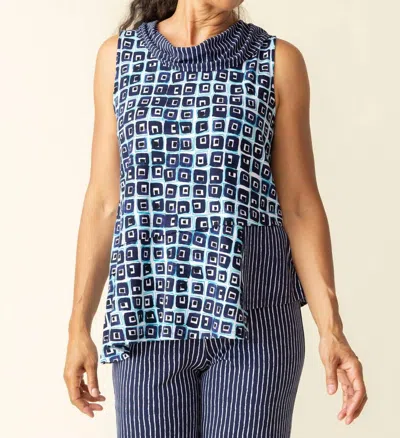 Habitat Cowl Tank Blouse In Navy