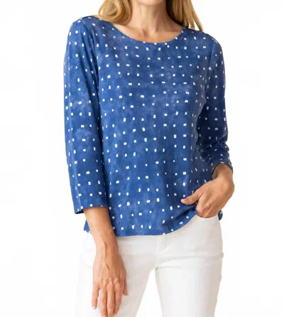 Habitat Cozy Rib Tile Everyday Tee In Indigo In Blue