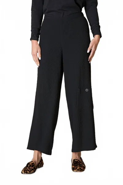 Habitat Crepe Flat Front Ankle Pants In Black