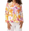 Habitat Crinkle Cotton Sunflower Flounce Jacket In Multi In Animal Print