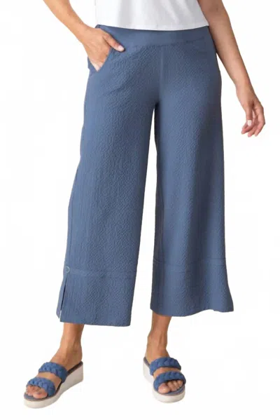Habitat Crinkle Split Hem Crop Pants In Indigo In Blue