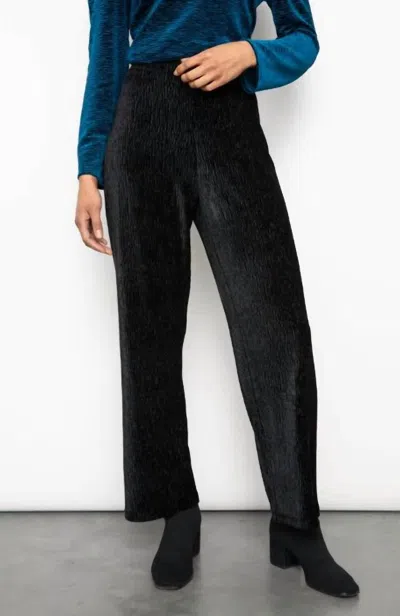 Habitat Crinkle Velvet Pant In Black