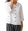 Habitat Crinkled Crepe Relaxed Camp Shirt In White In White
