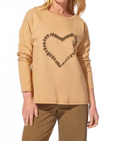 Habitat Destination Fleece Heart Pullover In Honey In Brown