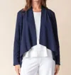 Habitat Drape Front Cardigan In Navy In Blue