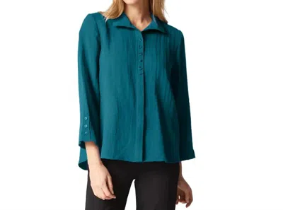 Habitat Express Solid Jill Shirt In Juniper In Green