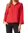 Habitat Express Solid Jill Shirt In Ruby In Red