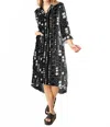 Habitat Express Travel Circle Artist Dress In Black In Black