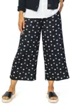 Habitat Express Travel Dot Crop Pant In Black In Black