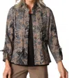 Habitat Express Travel Floral Event Jacket In Truffle In Gray