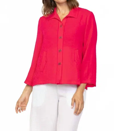 Habitat Express Travel Pleat Jacket - Plus In Ruby In Pink