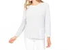 Habitat Fisherman Rib Pullover In White In White