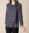 Habitat Fleece Tie Round Neck Pullover In Jam In Multi